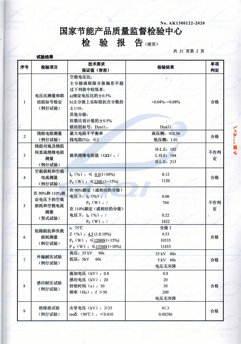 高低压试验报告-S11-1250武邑武邑武邑油浸式变压器-2.jpg